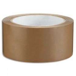 Ruban adhésif emballage PVC -1er prix - 48mmx66m - Havane - 53 microns