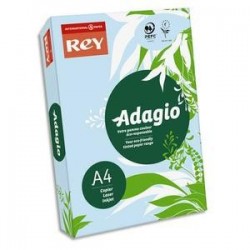 Papier couleur bleu - Rey - Adagio - 500 feuilles A4 - 80g - Copieur, laser, jet encre