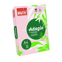 Papier couleur Rose - Rey - Adagio - 500 feuilles A4 - 80g - Copieur, laser, jet encre