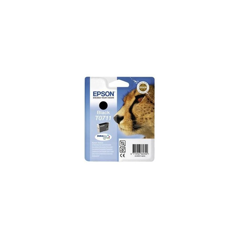 Cartouche jet d'encre - Epson - C13T07114011BK (noir) - Guépard - Cartouche jet d'encre - Epson - C13T07114011BK (noir) - Guépard -
