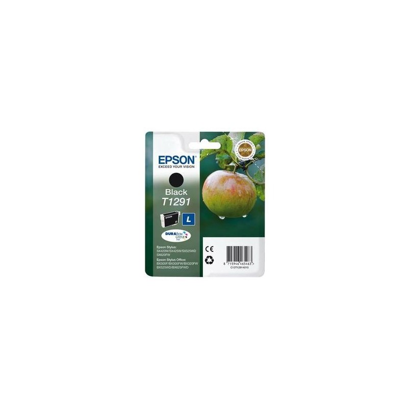 Cartouche jet d'encre - Epson - C13T12914011 BK(Noir) - Pomme Cartouche jet d'encre - Epson - C13T12914011 BK(Noir) - Pomme