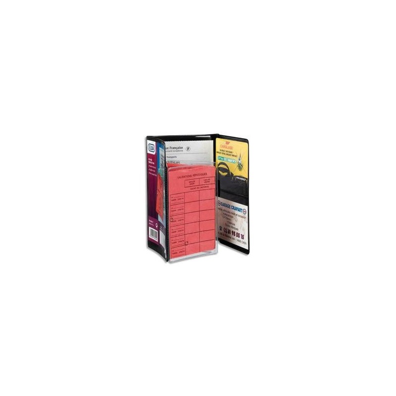Etui PVC multi-papiers voiture - Elba - 3 Volets - 9 x 14,5cm - Etui PVC multi-papiers voiture - Elba - 3 Volets - 9 x 14,5cm -