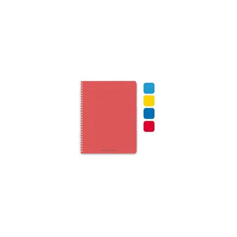 Cahier spiralé - 180 pages - 5x5 -17x22 - Couverture Polypro assortie - 1er PRIX Cahier spiralé - 180 pages - 5x5 -17x22 - Couverture Polypro assortie - 1er PRIX