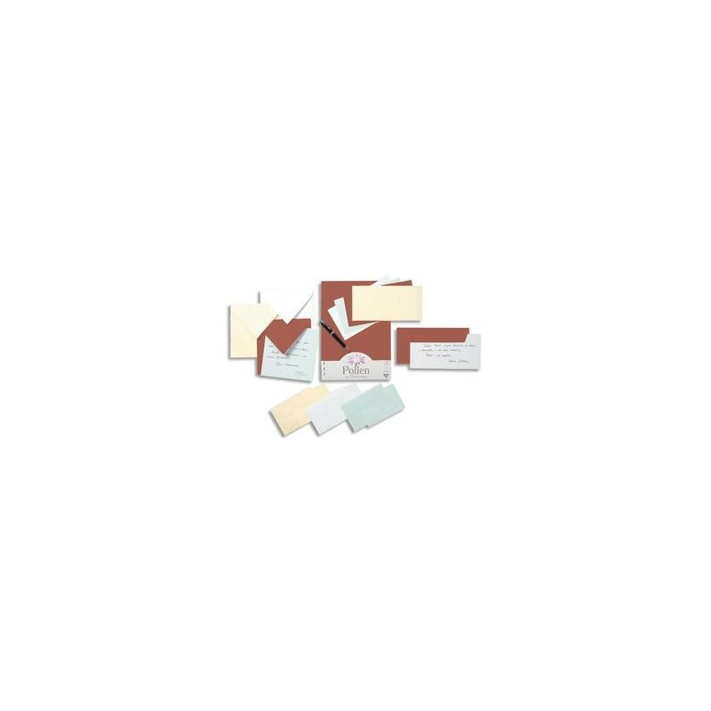 Paquet de 25 cartes - 210g - POLLEN - 10.6x21.3cm - Blanc - CLAIREFONTAINE Paquet de 25 cartes - 210g - POLLEN - 10.6x21.3cm - Blanc - CLAIREFONTAINE