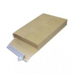  Paquet 50 pochettes - Kraft armé - 3 soufflets de 3cm - 229X324 - OXFORD