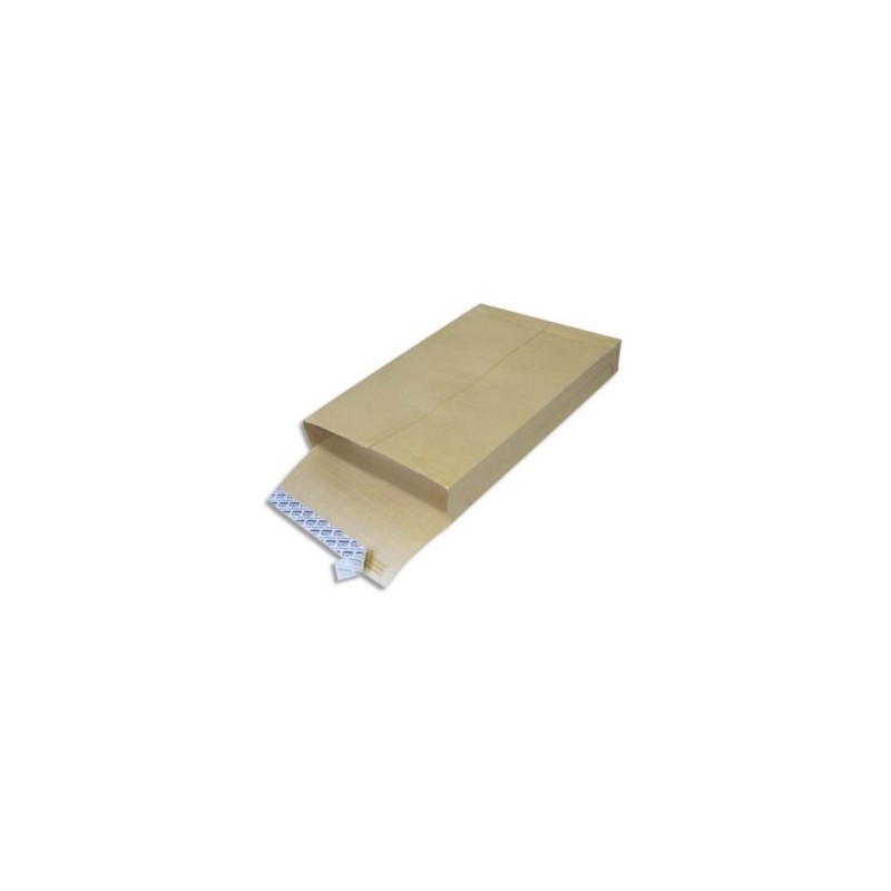 Paquet 50 pochettes - Kraft armé - 3 soufflets de 3cm - 229X324 - OXFORD Paquet 50 pochettes - Kraft armé - 3 soufflets de 3cm - 229X324 - OXFORD