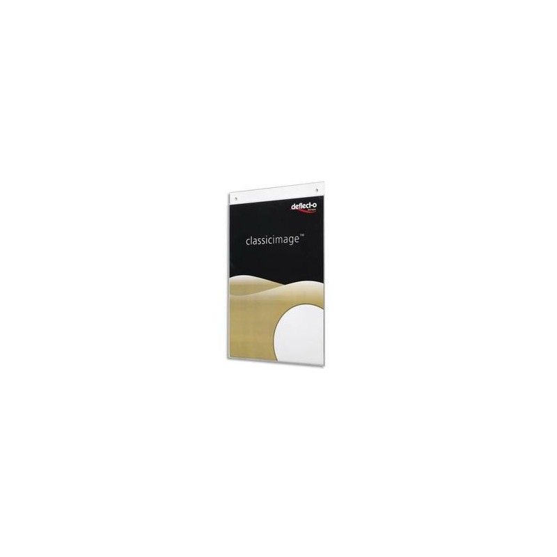 Porte-visuel mural -A5 vertical - L14.9 x H23.7 x P6 cm -Transparent - DEFLECTO DE47101 Porte-visuel mural -A5 vertical - L14.9 x H23.7 x P6 cm -Transparent - DEFLECTO DE47101