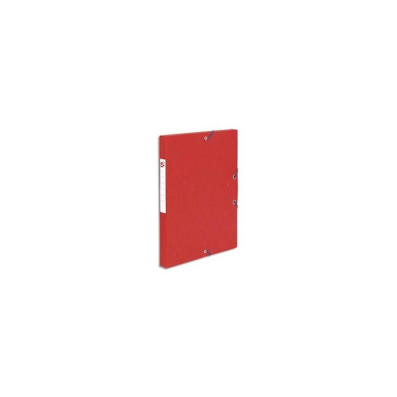 Boîte classement à Elast. - Carte 600g - Rouge - Dos 25mm - 5ETOILES Boîte classement à Elast. - Carte 600g - Rouge - Dos 25mm - 5ETOILES