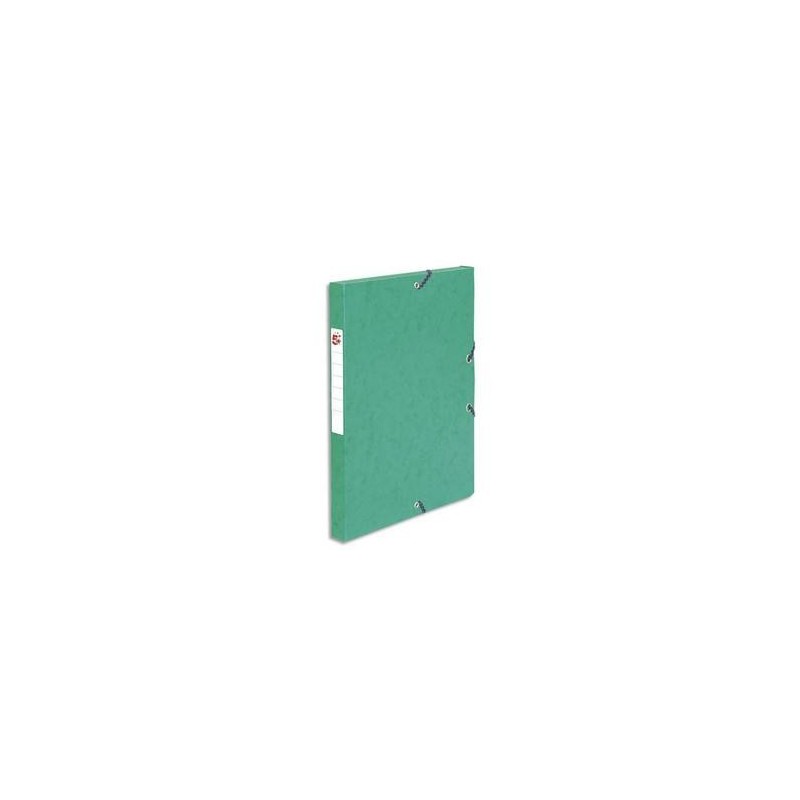 Boîte classement à Elast. - Carte 600g - Vert - Dos 25mm - 5ETOILES Boîte classement à Elast. - Carte 600g - Vert - Dos 25mm - 5ETOILES