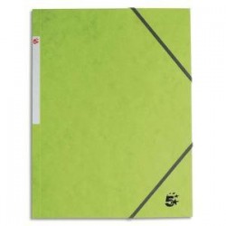 Chemise 3 rabats + Elast. - Carte 390g - Vfert clair - 5ETOILES