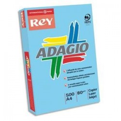 Papier - 500 feuilles A4 - 80g - bleu vif - Adagio - PAPYRUS
