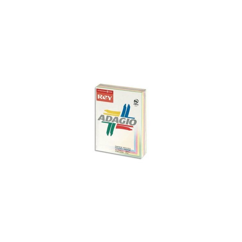 Papier - 5 teintes x 100 feuilles A4 - 80g - Assortis - Adagio - PAPYRUS Papier - 5 teintes x 100 feuilles A4 - 80g - Assortis - Adagio - PAPYRUS