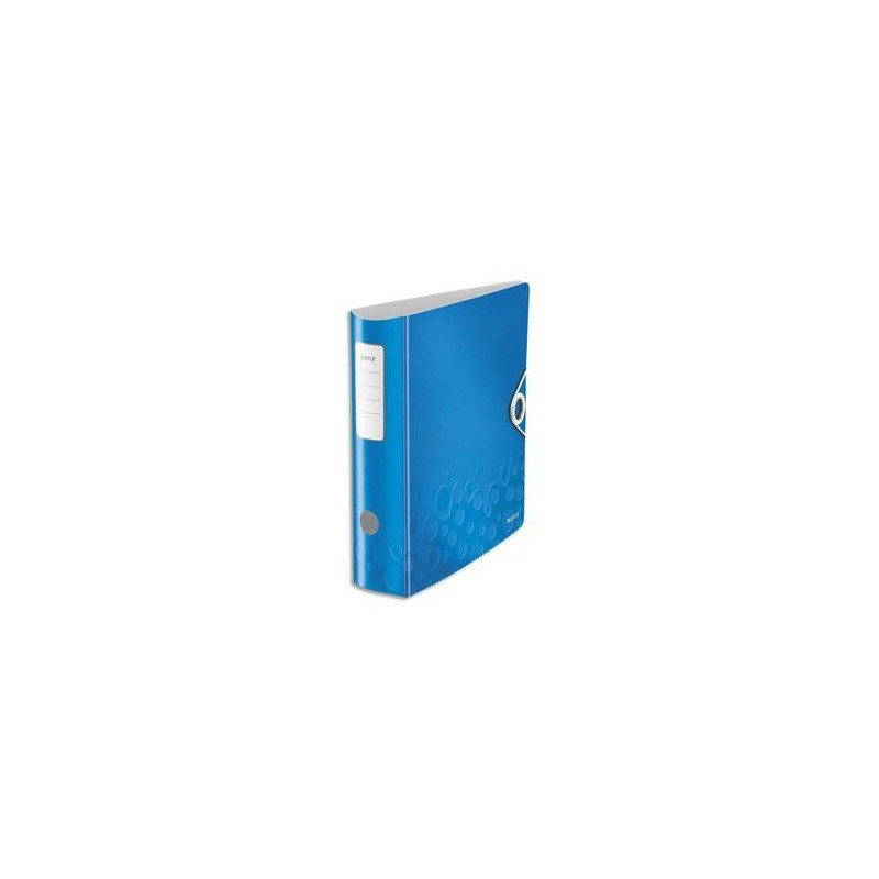 Classeur à levier WOW - Dos rond de 7,5cm -Polypro.- 31,8x31,4 - Bleu - LEITZ Classeur à levier WOW - Dos rond de 7,5cm -Polypro.- 31,8x31,4 - Bleu - LEITZ