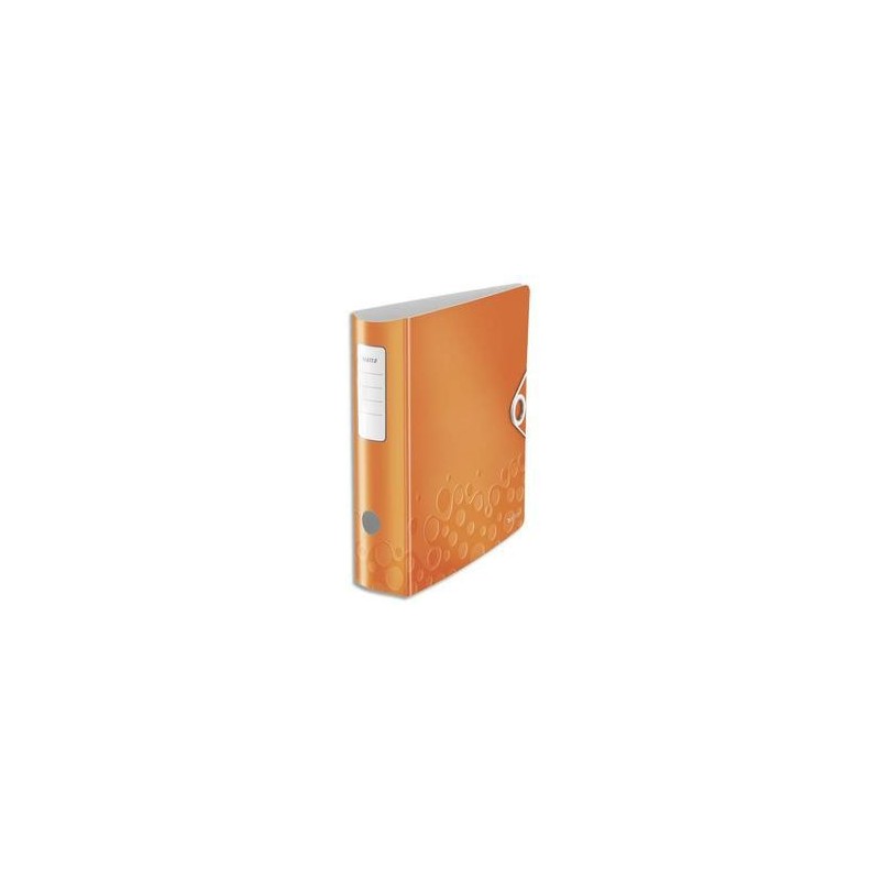 Classeur à levier WOW - Dos rond de 7,5cm -Polypro.- 31,8x31,4 - Orange - LEITZ Classeur à levier WOW - Dos rond de 7,5cm -Polypro.- 31,8x31,4 - Orange - LEITZ