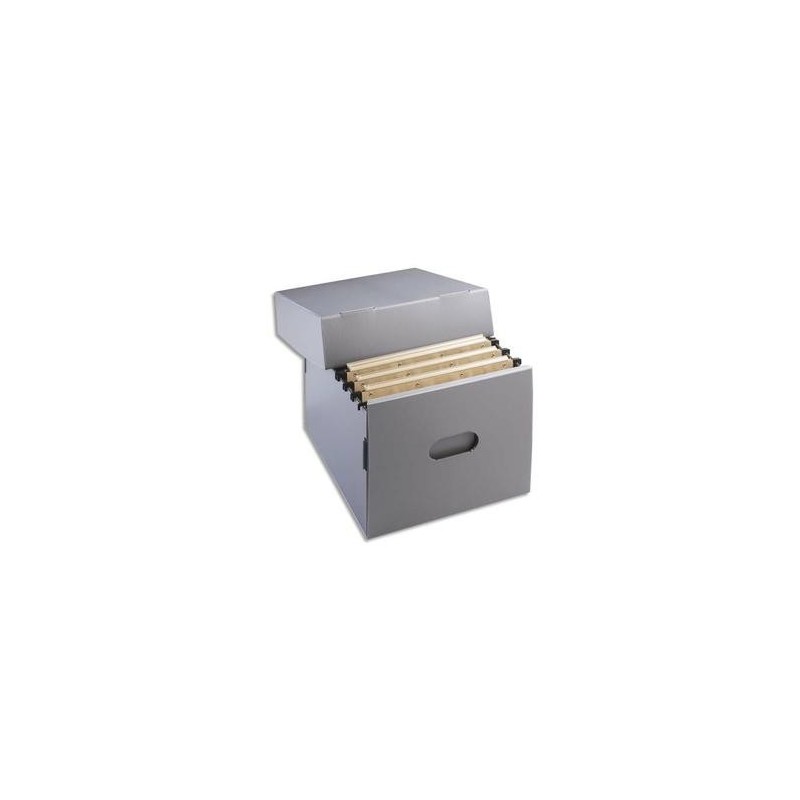 Conteneur archives pour dossiers suspendus - 35x33,5x27cm - Polypro. - EXTENDOS Conteneur archives pour dossiers suspendus - 35x33,5x27cm - Polypro. - EXTENDOS