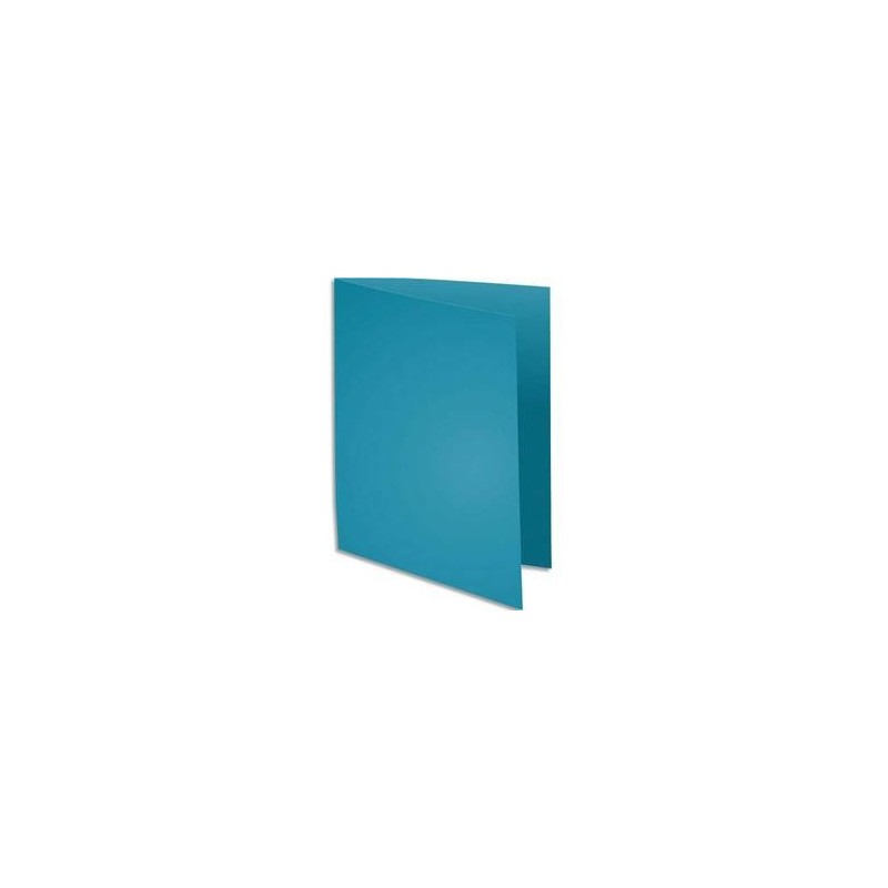 Chemise 220g - 24x32 - Paquet 100 - Turquoise - EXACOMPTA Chemise 220g - 24x32 - Paquet 100 - Turquoise - EXACOMPTA