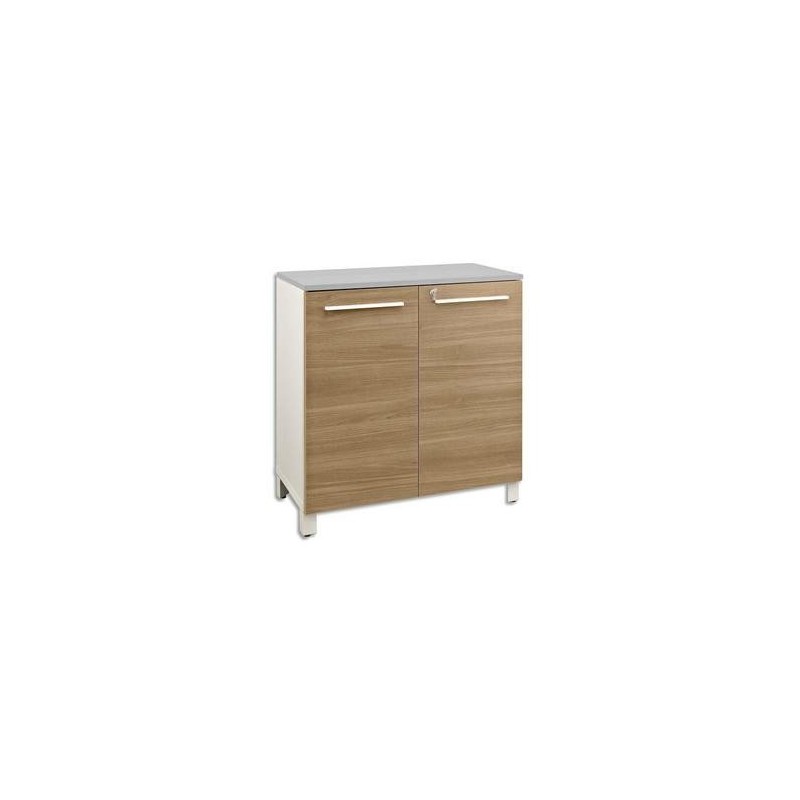 Rangement bas - 2 portes - L80xH79xP42cm - Chêne - Ligne Sunday - GAUTIER