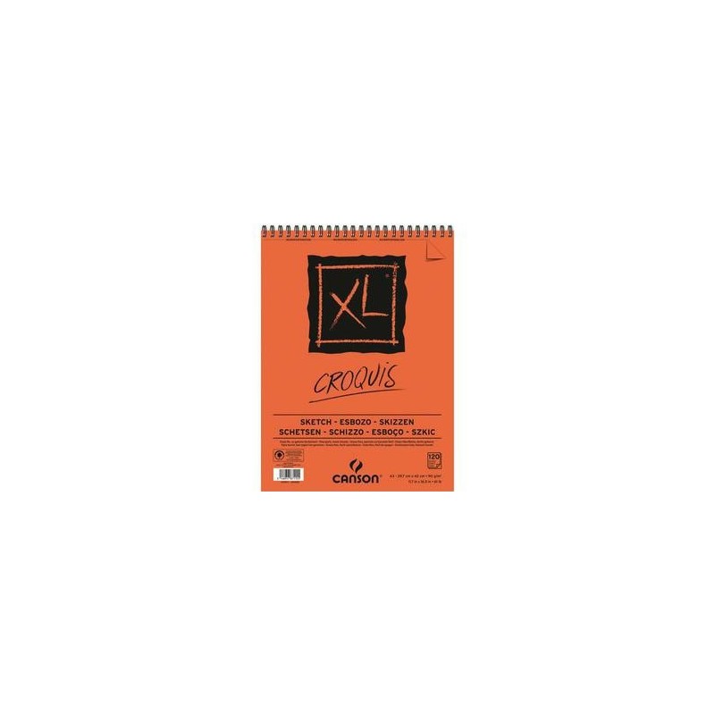 Bloc 120 F. - Dessin CROQUIS XL - 90g - A3 - CANSON Bloc 120 F. - Dessin CROQUIS XL - 90g - A3 - CANSON