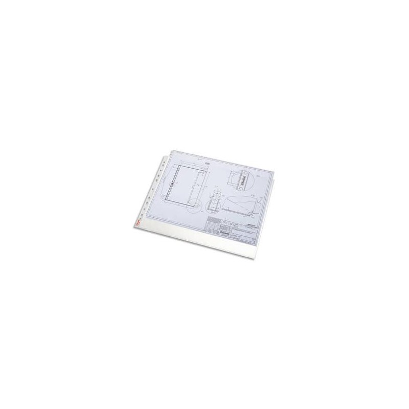Bte 50 pochettes Perf. - A3 - PP - Paysage - LEITZ Bte 50 pochettes Perf. - A3 - PP - Paysage - LEITZ