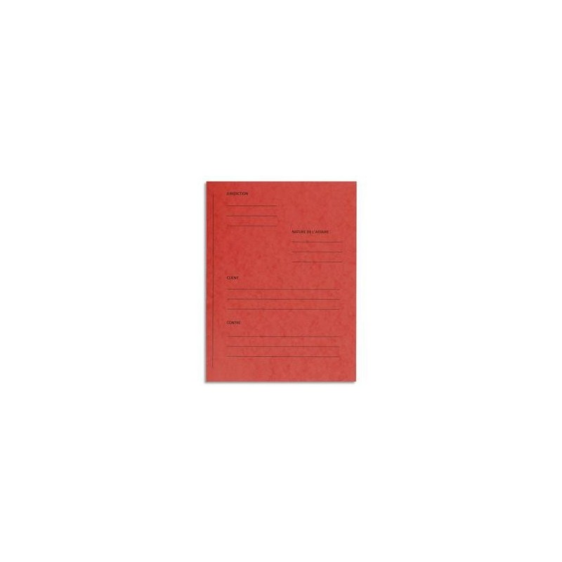 P/25 Doss PLAIDOIRIE - Carte - Rouge - EXACOMPTA P/25 Doss PLAIDOIRIE - Carte - Rouge - EXACOMPTA