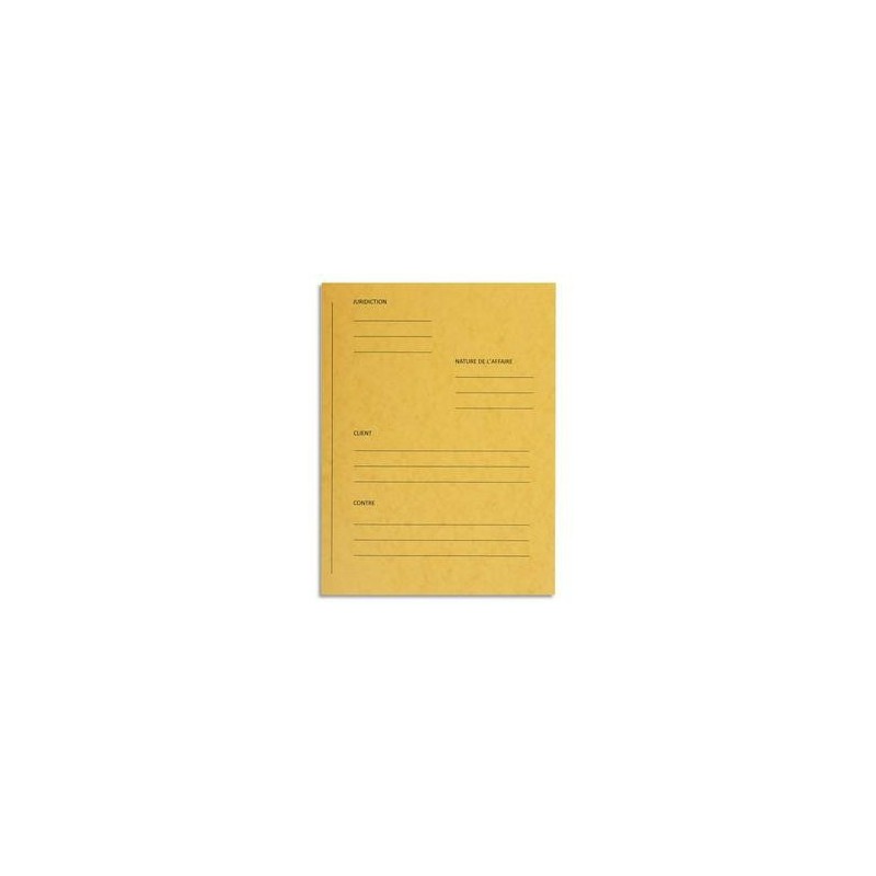 P/25 Doss PLAIDOIRIE - Carte - Jaune - EXACOMPTA P/25 Doss PLAIDOIRIE - Carte - Jaune - EXACOMPTA