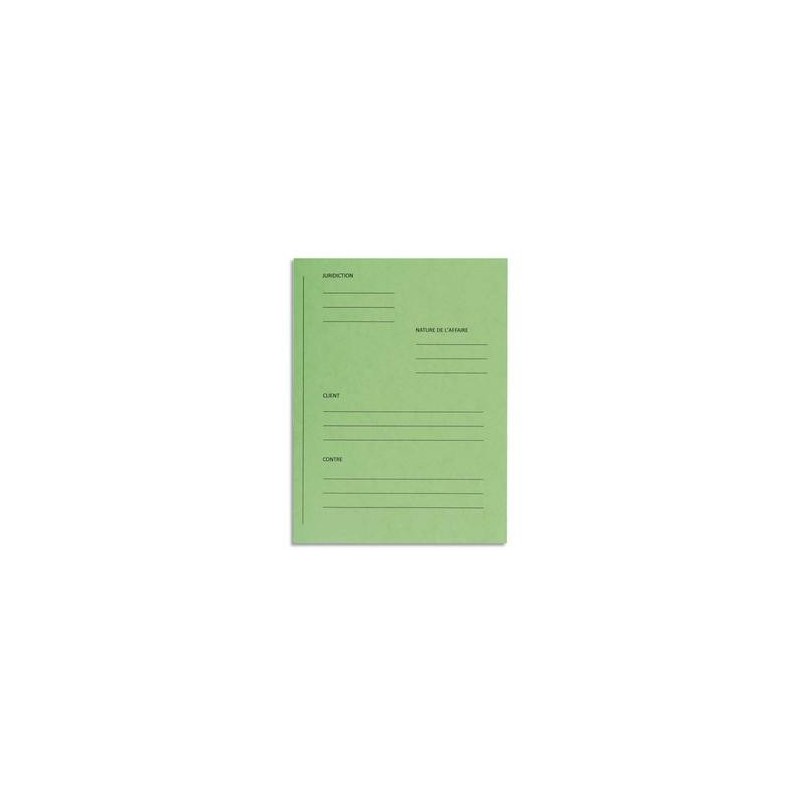 P/25 Doss PLAIDOIRIE - Carte - Vert - EXACOMPTA P/25 Doss PLAIDOIRIE - Carte - Vert - EXACOMPTA
