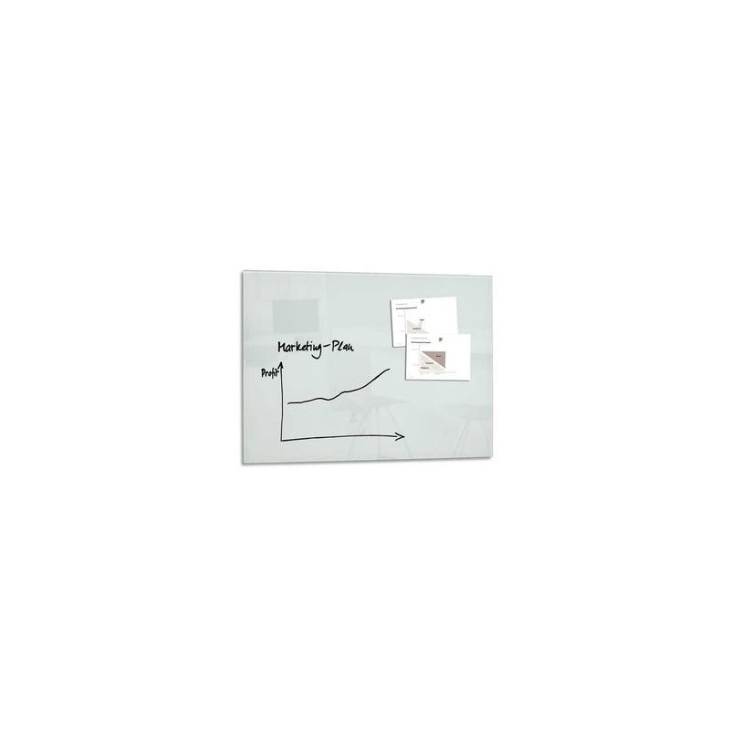 Tableau Verre - 120x90cm - ARTVERUM - Blanc - SIGEL Tableau Verre - 120x90cm - ARTVERUM - Blanc - SIGEL