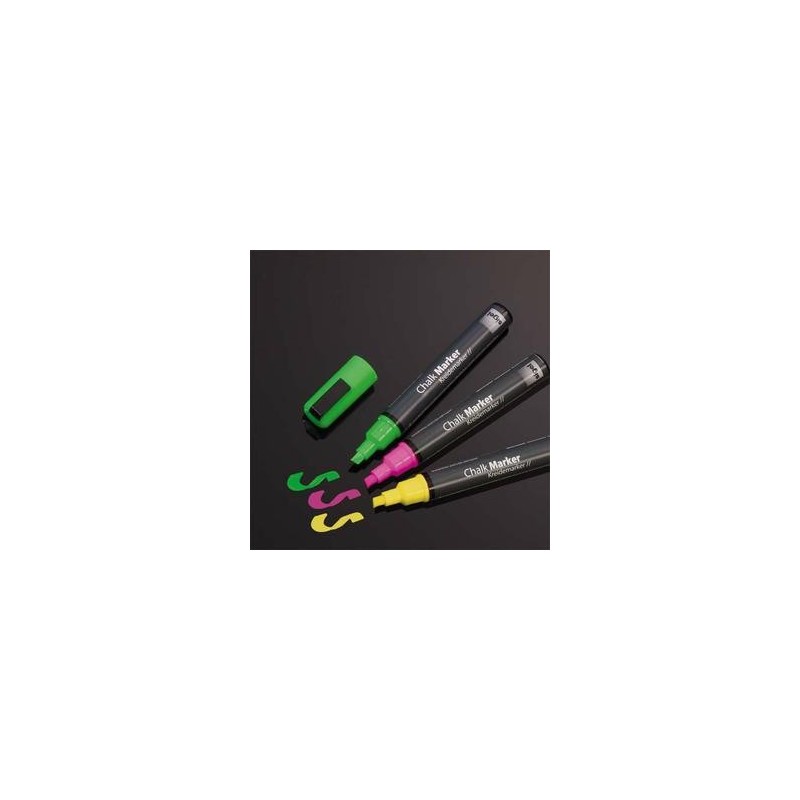 Pqt/3 Marq. Craie liq. 50 - Biseauté - 1 à 5mm - R/V/J - SIGEL Pqt/3 Marq. Craie liq. 50 - Biseauté - 1 à 5mm - R/V/J - SIGEL