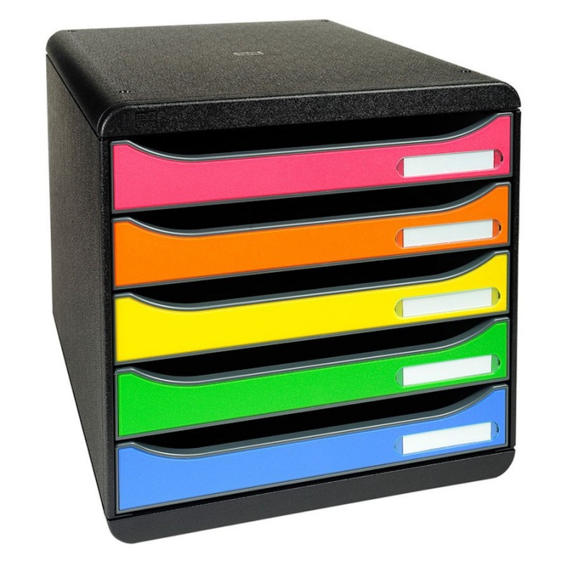 Module - BIG BOX PLUS - 5 Tiroirs -Noir/Arlequin - EXACOMPTA9798D Module - BIG BOX PLUS - 5 Tiroirs -Noir/Arlequin - EXACOMPTA9798D