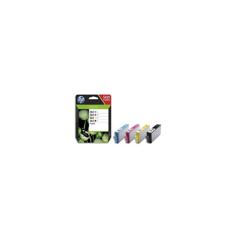 Cart/Multipack - J.E - Noir + Couleur - 364 - HP - Cart/Multipack - J.E - Noir + Couleur - 364 - HP -