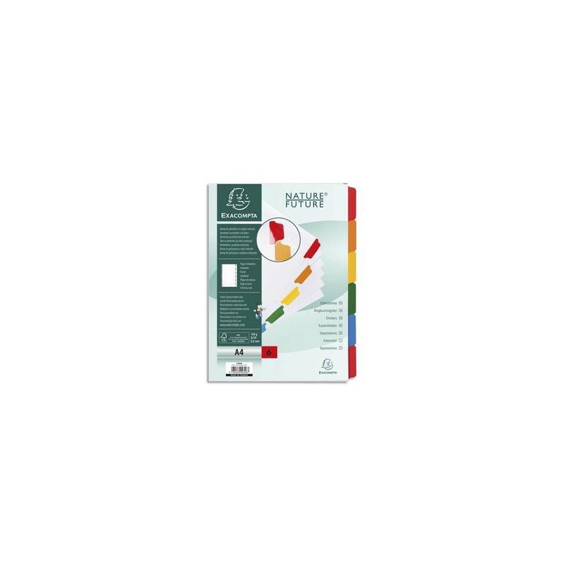 Interc/6 Touches - 170g - 11 Trous - A4 - EXACOMPTA Interc/6 Touches - 170g - 11 Trous - A4 - EXACOMPTA