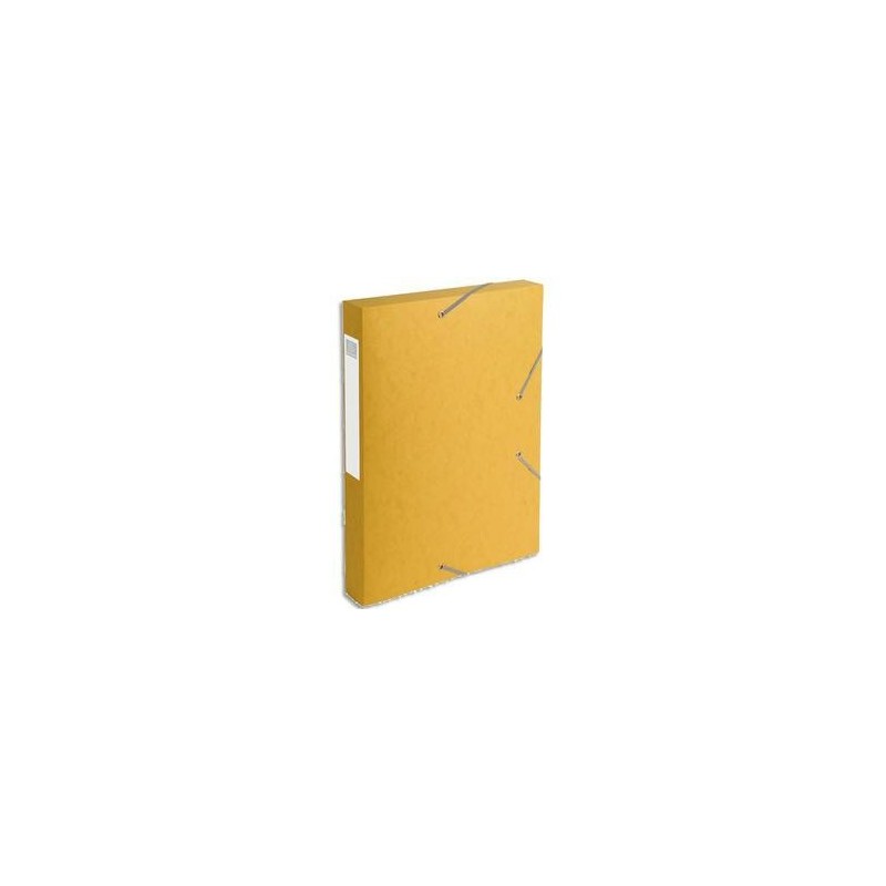 Chem/3 Rab+Elast - CARTOBOX - D4cm - Jaune- EXACOMPTA Chem/3 Rab+Elast - CARTOBOX - D4cm - Jaune- EXACOMPTA