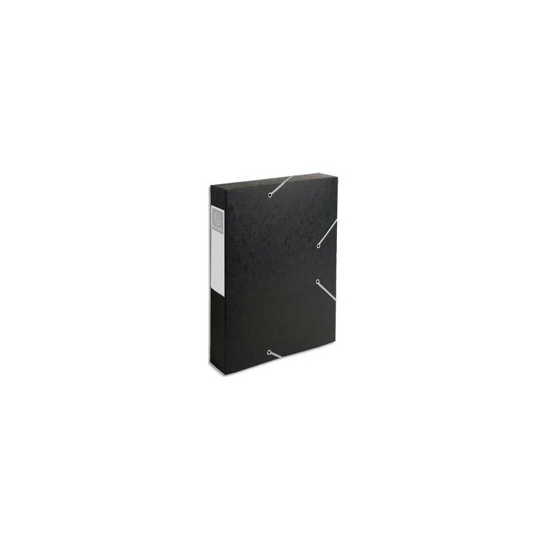 Chem/3 Rab+Elast - CARTOBOX - D6cm - Noir- EXACOMPTA Chem/3 Rab+Elast - CARTOBOX - D6cm - Noir- EXACOMPTA