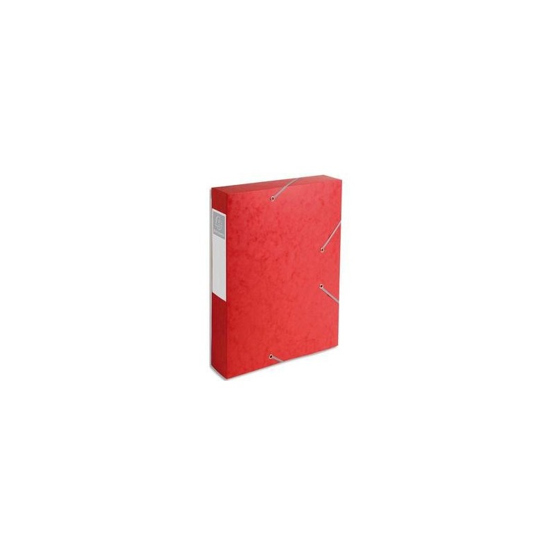 Chem/3 Rab+Elast - CARTOBOX - D6cm - Rouge- EXACOMPTA Chem/3 Rab+Elast - CARTOBOX - D6cm - Rouge- EXACOMPTA