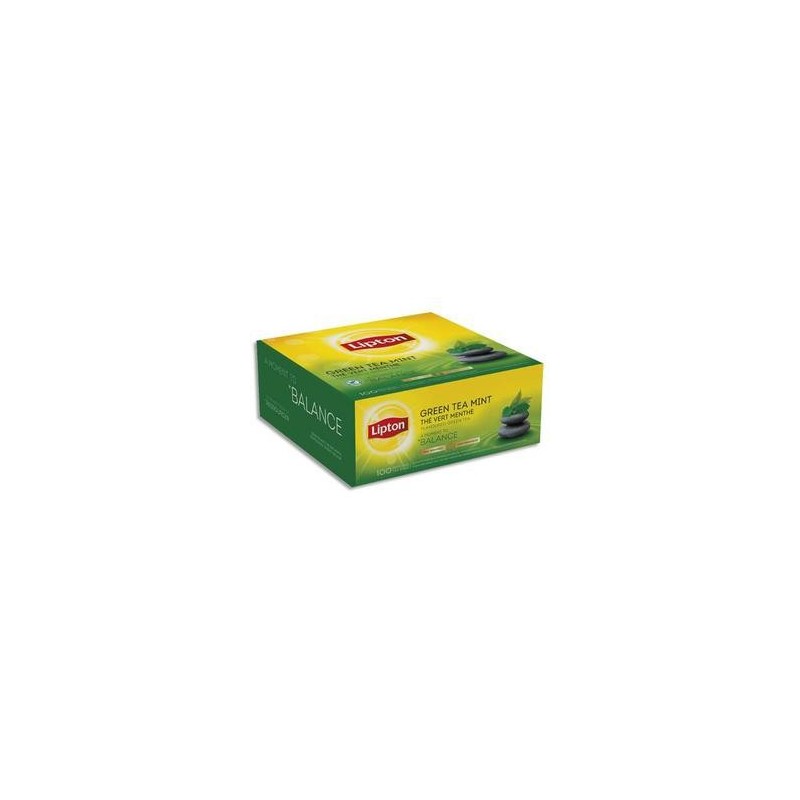 Bte/100 Sachets - Thé - Vert Menthe - LIPTON Bte/100 Sachets - Thé - Vert Menthe - LIPTON