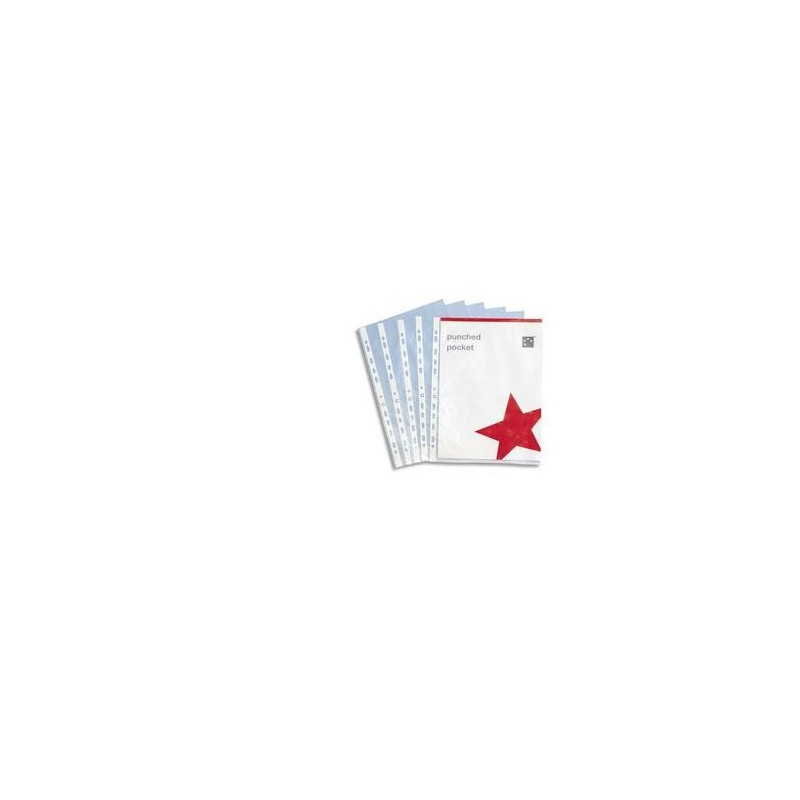 Sach/50 pochettes perf - PP. 9/100e - 11 trous - 5 ETOILES Sach/50 pochettes perf - PP. 9/100e - 11 trous - 5 ETOILES