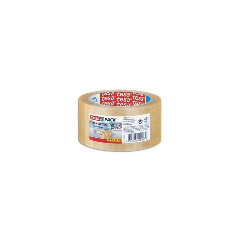 Rub/Embal Adh PVC - 65M - 50mmX66m - Transp -TESA Rub/Embal Adh PVC - 65M - 50mmX66m - Transp -TESA