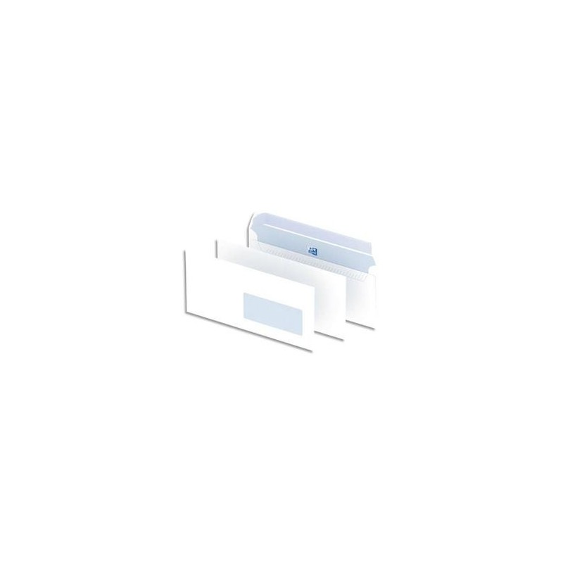 Bte/500 Env - Auto- Adh - 110x220mm - Blanc - Fen/45 - OXFORD Bte/500 Env - Auto- Adh - 110x220mm - Blanc - Fen/45 - OXFORD