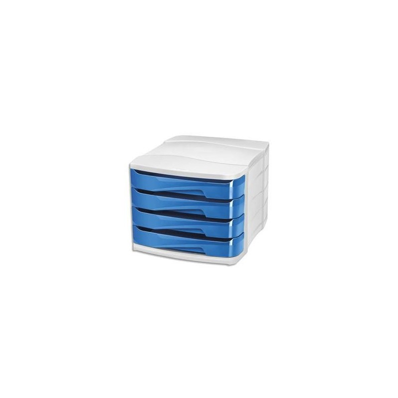Module/clas - 4 tiroirs - GLOSS - Bleu océan - CEP Module/clas - 4 tiroirs - GLOSS - Bleu océan - CEP