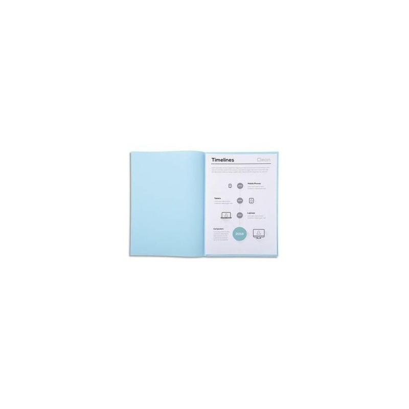 Pqt 250 Sous Chemises - SUPER 60 - 60g - Bleu clair- EXACOMPTA Pqt 250 Sous Chemises - SUPER 60 - 60g - Bleu clair- EXACOMPTA