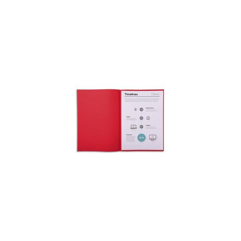 Pqt 250 Sous Chemises - SUPER 60 - 60g -Rouge - EXACOMPTA Pqt 250 Sous Chemises - SUPER 60 - 60g -Rouge - EXACOMPTA