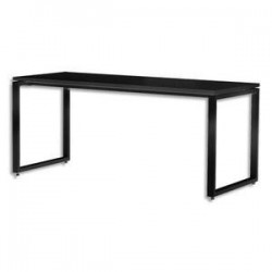 Bureau droit - L 180cm - MT3 ELEGANCE - Noir - MTI