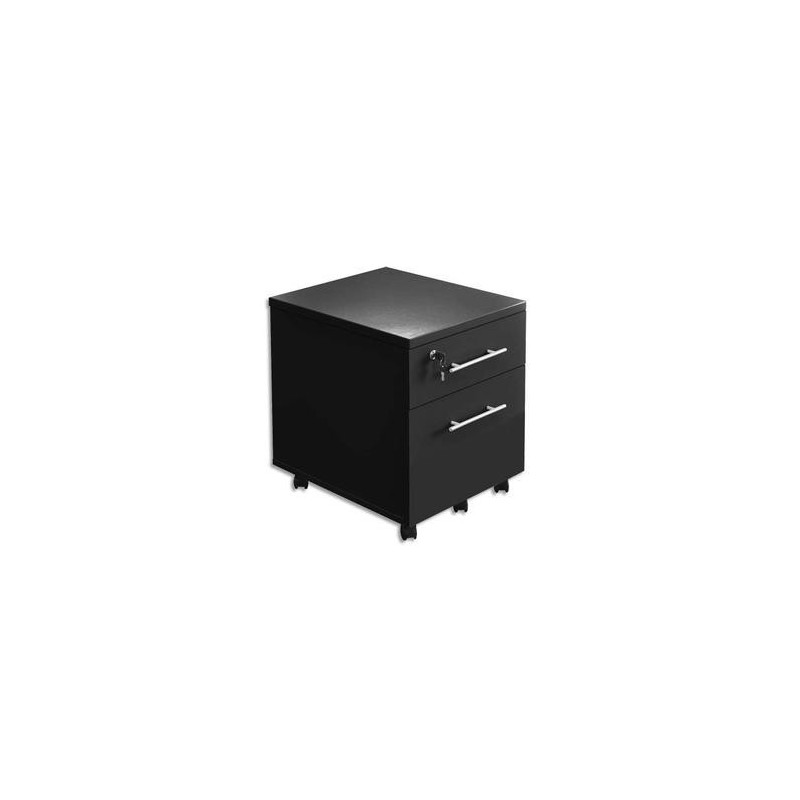 Caisson mobile - 1 T + 1 DSusp - MT3 ELEGANCE - Noir - MTI