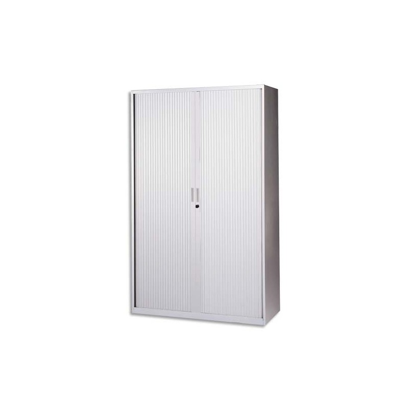 MT INTERNATIONAL Armoire haute monobloc éco Corps et Rideau gris clair - Dimensions L120 x H198 x P43 cm MT INTERNATIONAL Armoire haute monobloc éco Corps et Rideau gris clair - Dimensions L120 x H198 x P43 cm