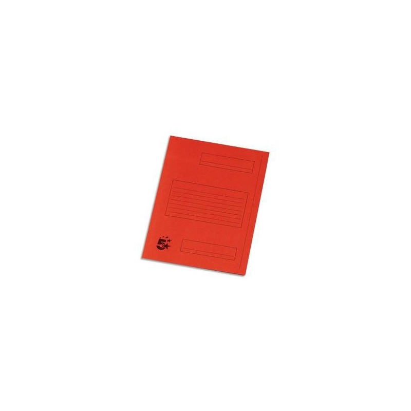 Pqt 50 sous dossiers pour Dos Suspendus - 2 Rab - Rouge - 5 ETOILES Pqt 50 sous dossiers pour Dos Suspendus - 2 Rab - Rouge - 5 ETOILES