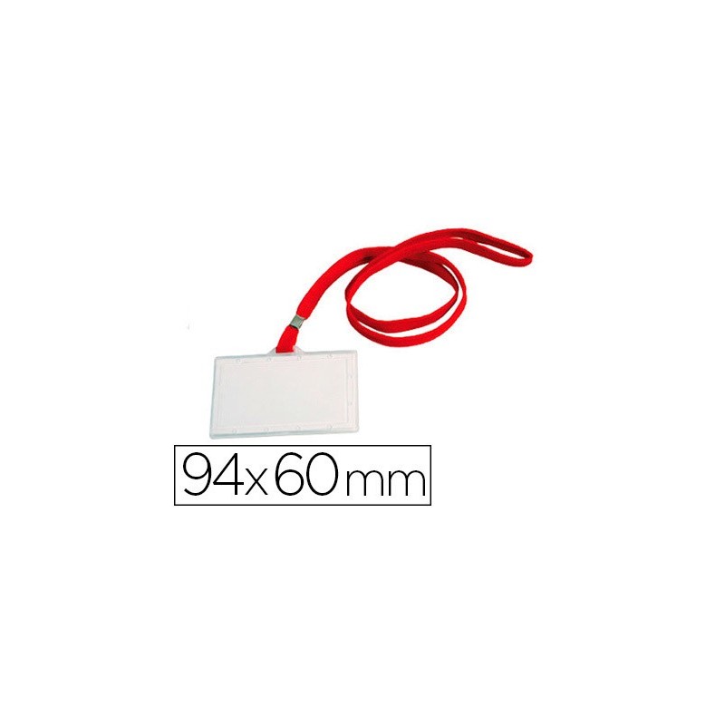 BADGE Q-CONNECT LACET PLASTIQU E RIGIDE CONGRES FOIRES ENTREPRISES INTERIEUR CARTE BLANCHE 60X94MM BADGE Q-CONNECT LACET PLASTIQU E RIGIDE CONGRES FOIRES ENTREPRISES INTERIEUR CARTE BLANCHE 60X94MM
