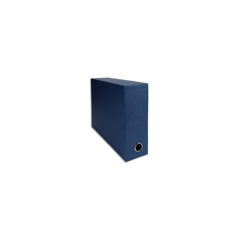 EXACOMPTA Boîte de transfert, carton rigide recouvert de papier toilé, dos 9 cm, 34x25,5 cm, bleu EXACOMPTA Boîte de transfert, carton rigide recouvert de papier toilé, dos 9 cm, 34x25,5 cm, bleu