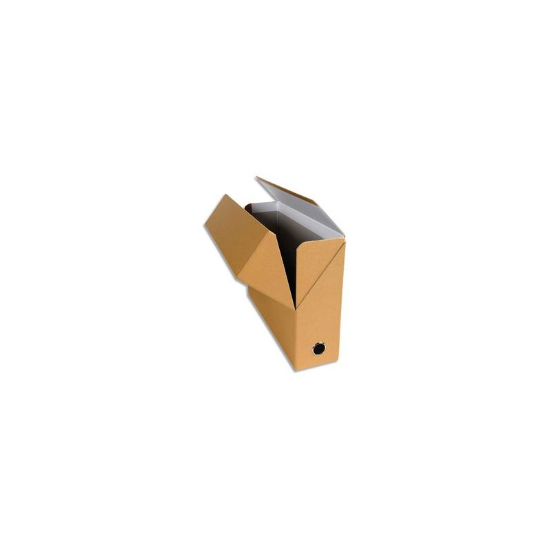 EXACOMPTA Boîte de transfert, carton rigide recouvert de papier toilé, dos 9 cm, 34x25,5 cm, havane EXACOMPTA Boîte de transfert, carton rigide recouvert de papier toilé, dos 9 cm, 34x25,5 cm, havane
