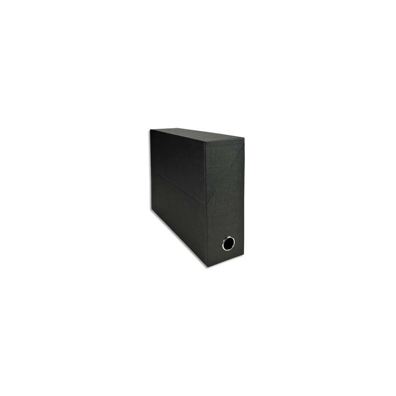EXACOMPTA Boîte de transfert, carton rigide recouvert de papier toilé, dos 9 cm, 34x25,5 cm, noir EXACOMPTA Boîte de transfert, carton rigide recouvert de papier toilé, dos 9 cm, 34x25,5 cm, noir
