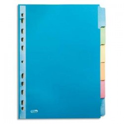 ELBA Intercalaires SCHOOL LIFE Carte colorée renforcée 220g - 6 positions - A4